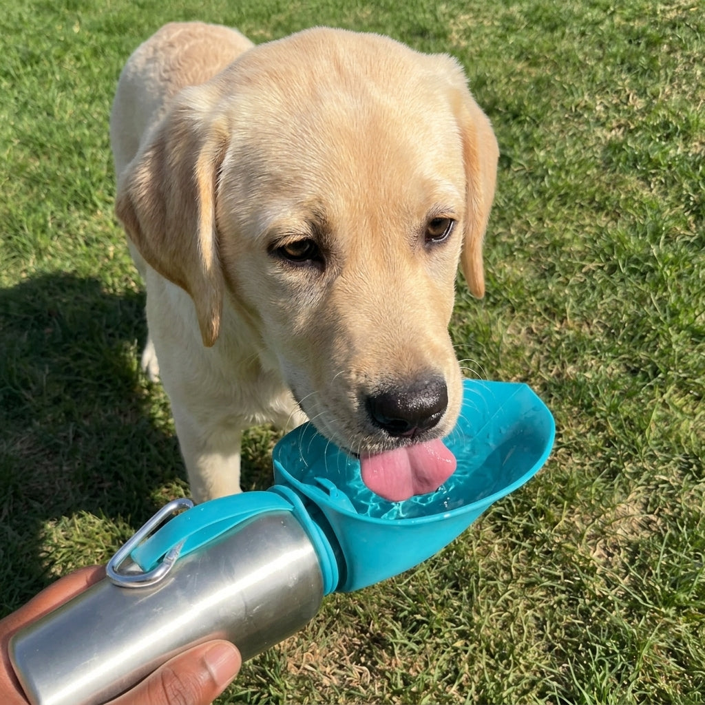 HydraPaw Grand Format | Bouteille 800ml avec bol réversible pour chien